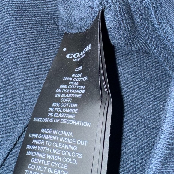 NWOT Coach Basic Blue Women’s Trendy Crewneck Size XXL PTP 30 Oversized Casual - Picture 7 of 10